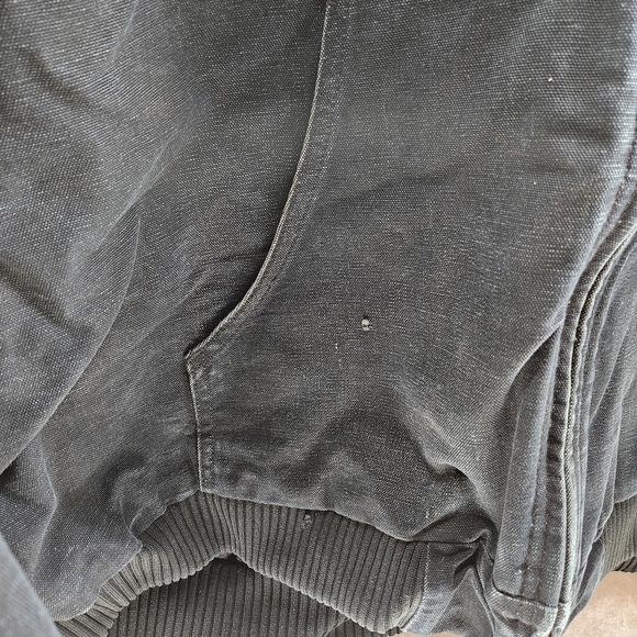 VTG Carhartt Jacket‎ Mens 3XL J140 BLK UFCW Union Quilted Flannel Lined USA Made - Picture 4 of 10